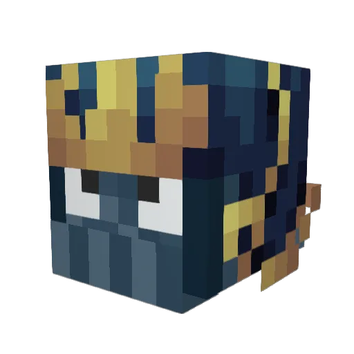 landavatar Minecraft avatar head, 3D render