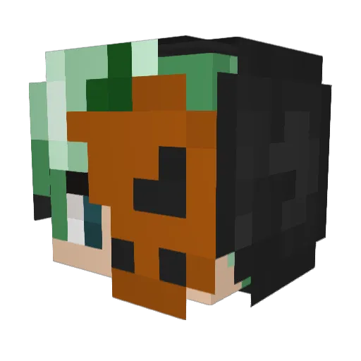 landay Minecraft avatar head, 3D render