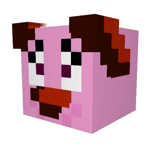 landchopp Minecraft avatar head, 3D render