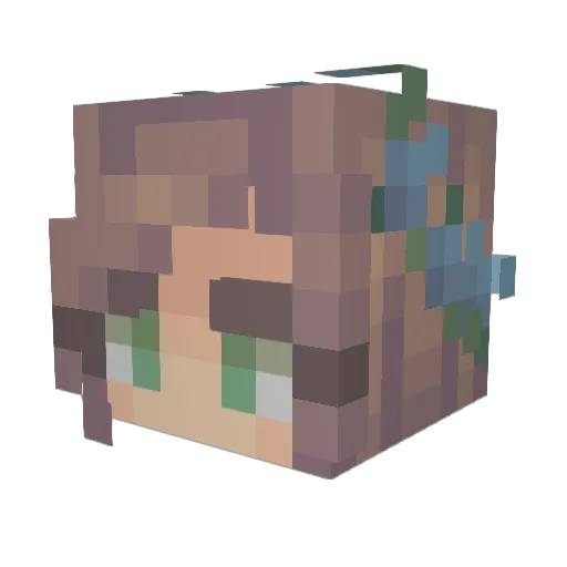 landjb3 Minecraft avatar head, 3D render
