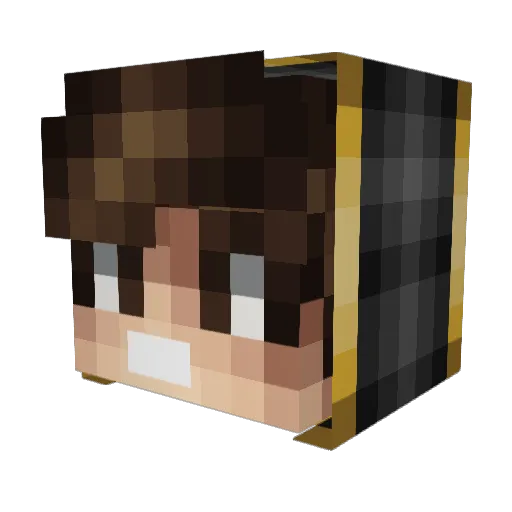 landmine0812 Minecraft avatar head, 3D render