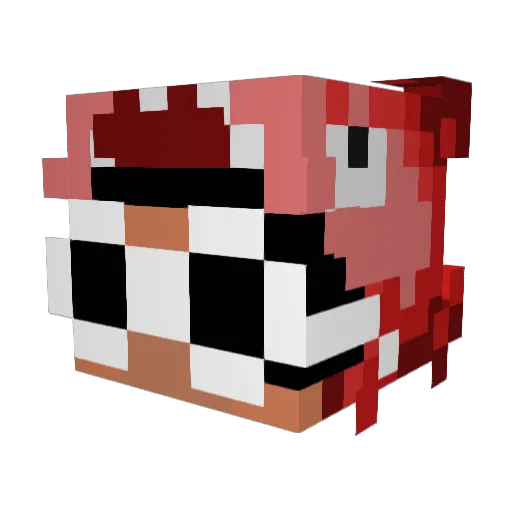 landnarc Minecraft avatar head, 3D render