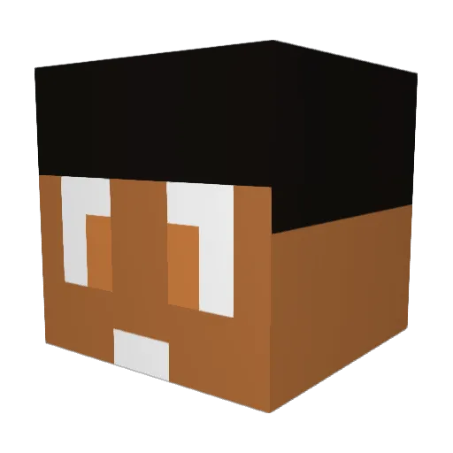lando666 Minecraft avatar head, 3D render