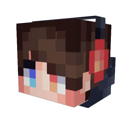 landonroytv Minecraft avatar head, 3D render