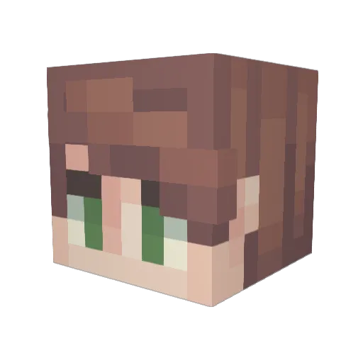 landonsokay Minecraft avatar head, 3D render