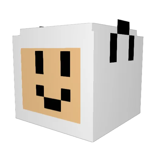 landonweeks Minecraft avatar head, 3D render