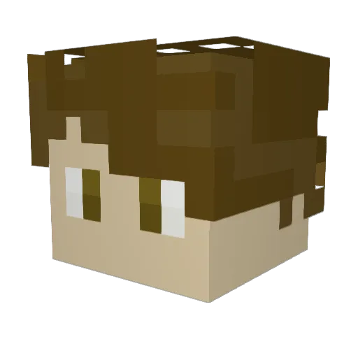 landorobo09 Minecraft avatar head, 3D render
