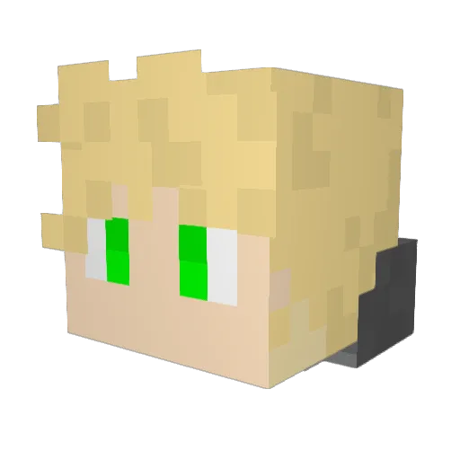 landowicked Minecraft avatar head, 3D render
