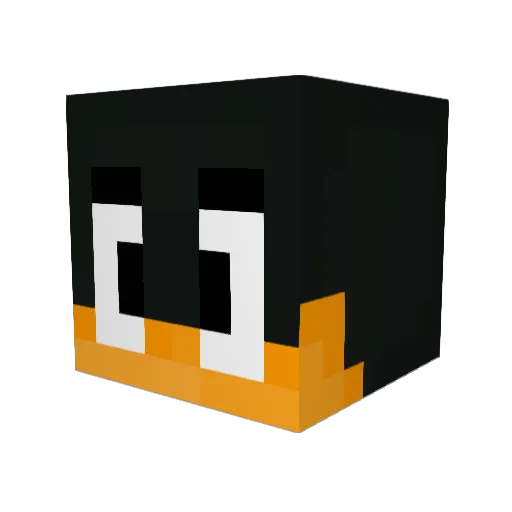 landuemc Minecraft avatar head, 3D render