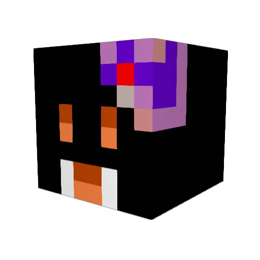 landyqq Minecraft avatar head, 3D render