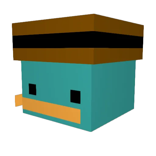 lane_train69 Minecraft avatar head, 3D render
