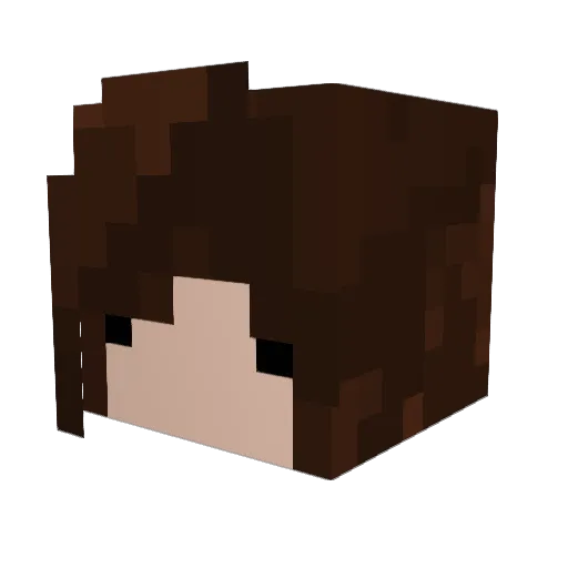 lanereita Minecraft avatar head, 3D render