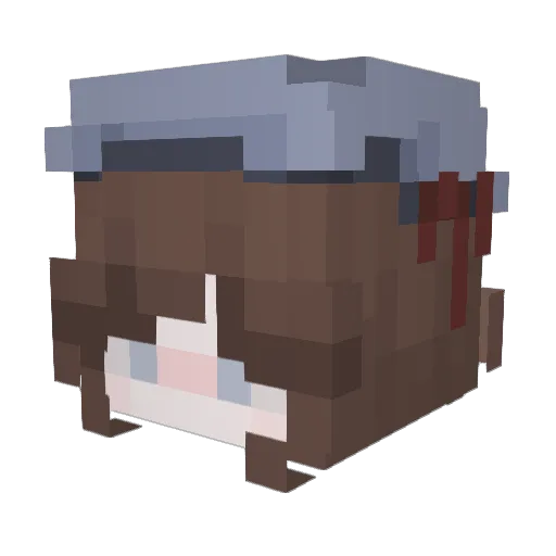 laneulnala Minecraft avatar head, 3D render