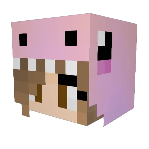 laney_0175 Minecraft avatar head, 3D render