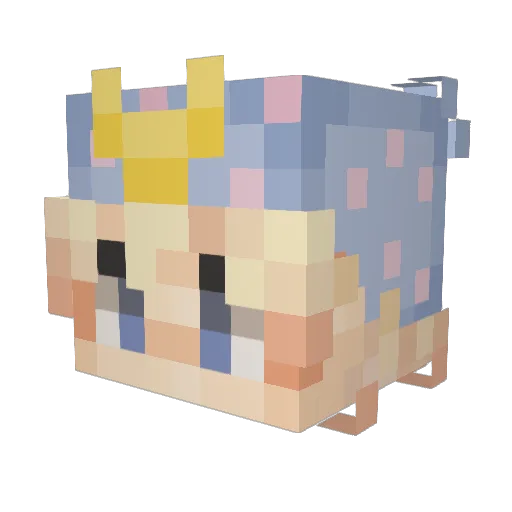 laneybro Minecraft avatar head, 3D render