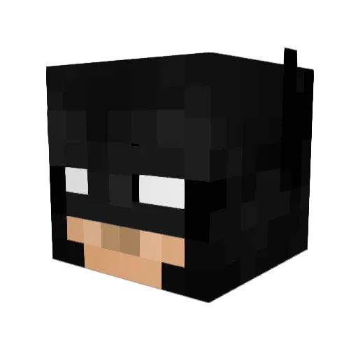 langz1 Minecraft avatar head, 3D render