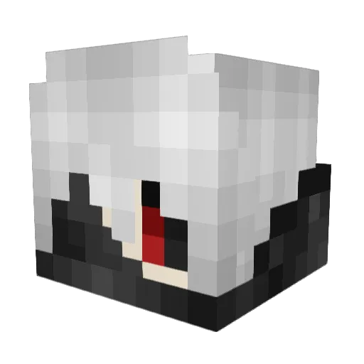 lanhan Minecraft avatar head, 3D render