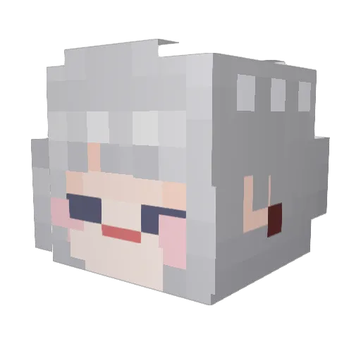 lani08 Minecraft avatar head, 3D render