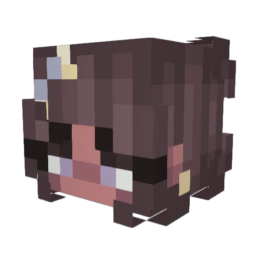lani_09 Minecraft avatar head, 3D render