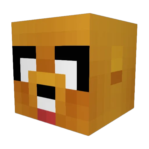 lanibarni Minecraft avatar head, 3D render
