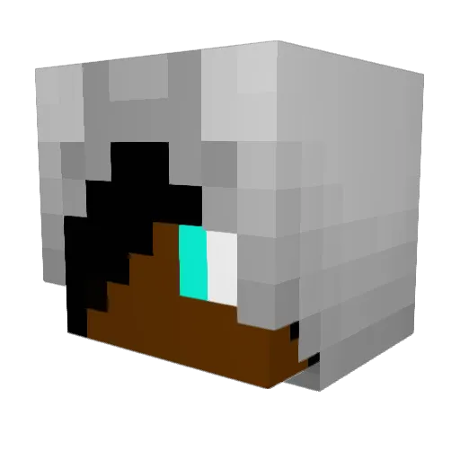 lanics_128 Minecraft avatar head, 3D render