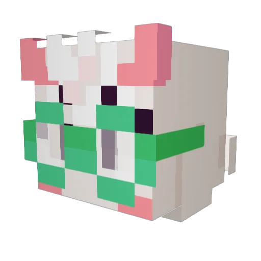 lanielolz Minecraft avatar head, 3D render