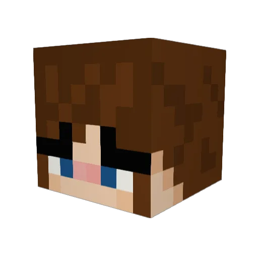 lanitk Minecraft avatar head, 3D render