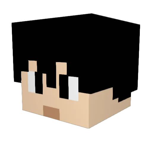 lanmouren233 Minecraft avatar head, 3D render