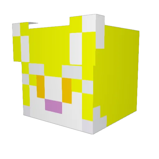 lanndkelly Minecraft avatar head, 3D render
