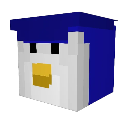 lanoodle69 Minecraft avatar head, 3D render