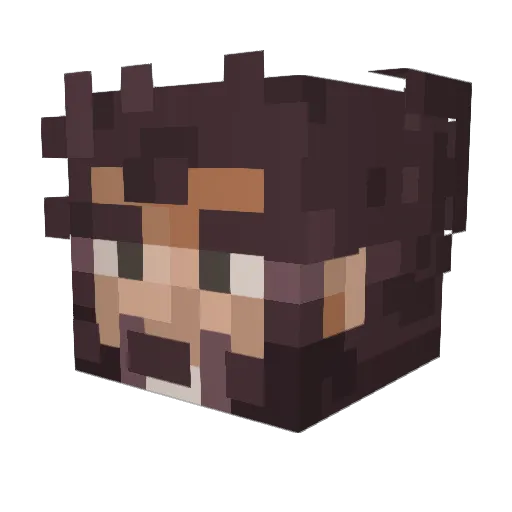 lanramalho Minecraft avatar head, 3D render