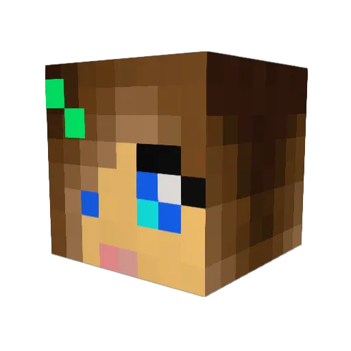 lanster6 Minecraft avatar head, 3D render