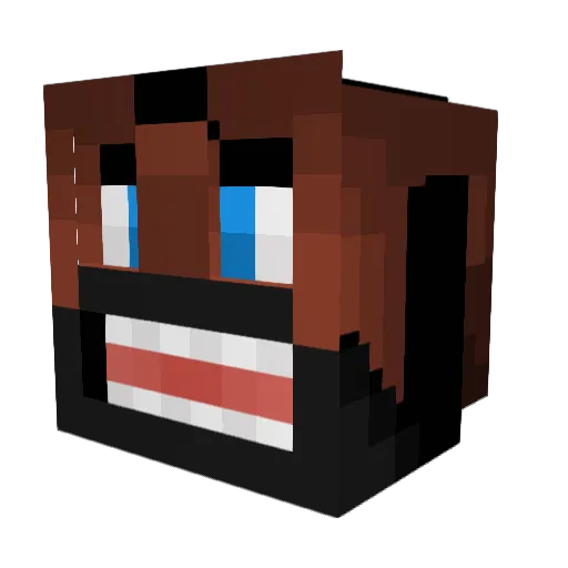 lantonsen Minecraft avatar head, 3D render
