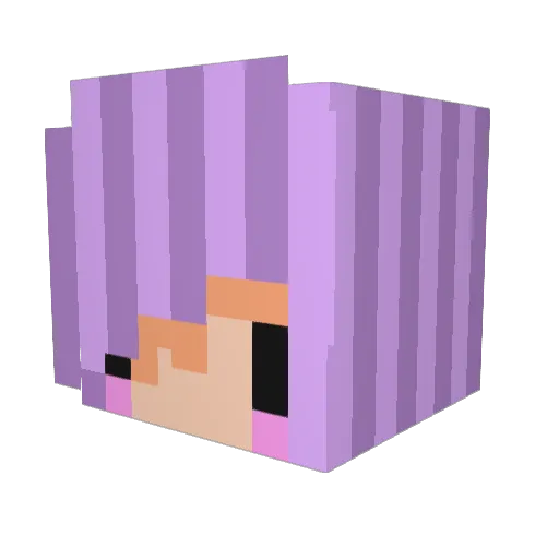 lantpls Minecraft avatar head, 3D render