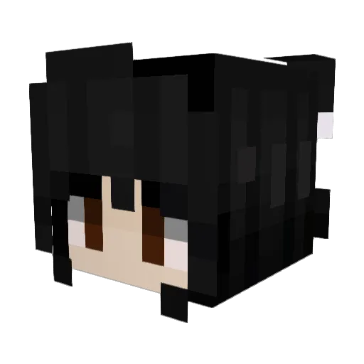 lanunehh Minecraft avatar head, 3D render