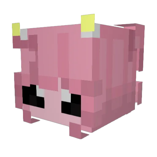 lanutia Minecraft avatar head, 3D render