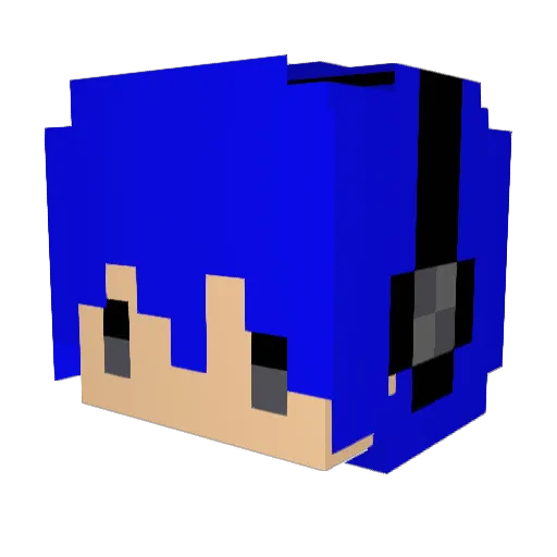 lanyu1085 Minecraft avatar head, 3D render