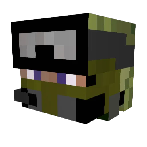 lanzl98 Minecraft avatar head, 3D render