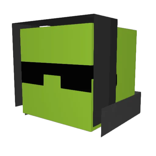 laobaoz Minecraft avatar head, 3D render