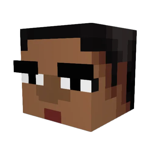 laoben Minecraft avatar head, 3D render