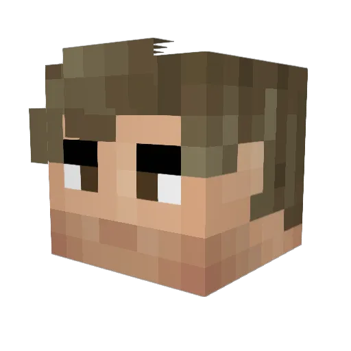laobiz Minecraft avatar head, 3D render