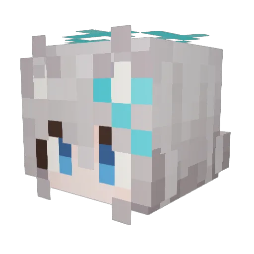 laodinsly Minecraft avatar head, 3D render