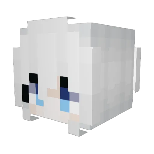 laodog Minecraft avatar head, 3D render