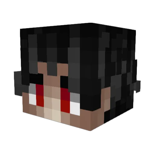 laof_ Minecraft avatar head, 3D render