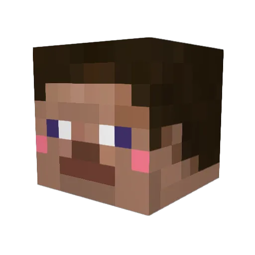 laohanovo Minecraft avatar head, 3D render