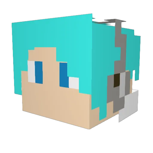 laohei9527 Minecraft avatar head, 3D render