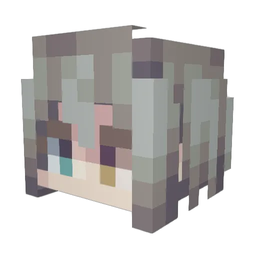 laole12138 Minecraft avatar head, 3D render