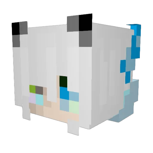 laoluo666 Minecraft avatar head, 3D render
