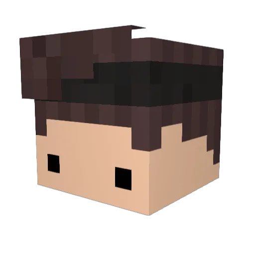 laooni Minecraft avatar head, 3D render
