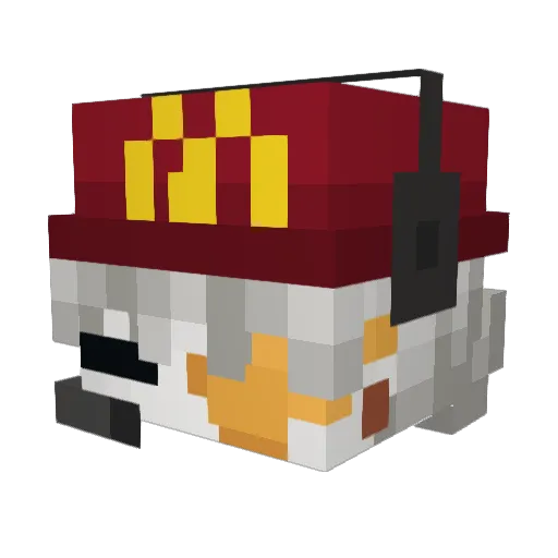 laoshuren69 Minecraft avatar head, 3D render